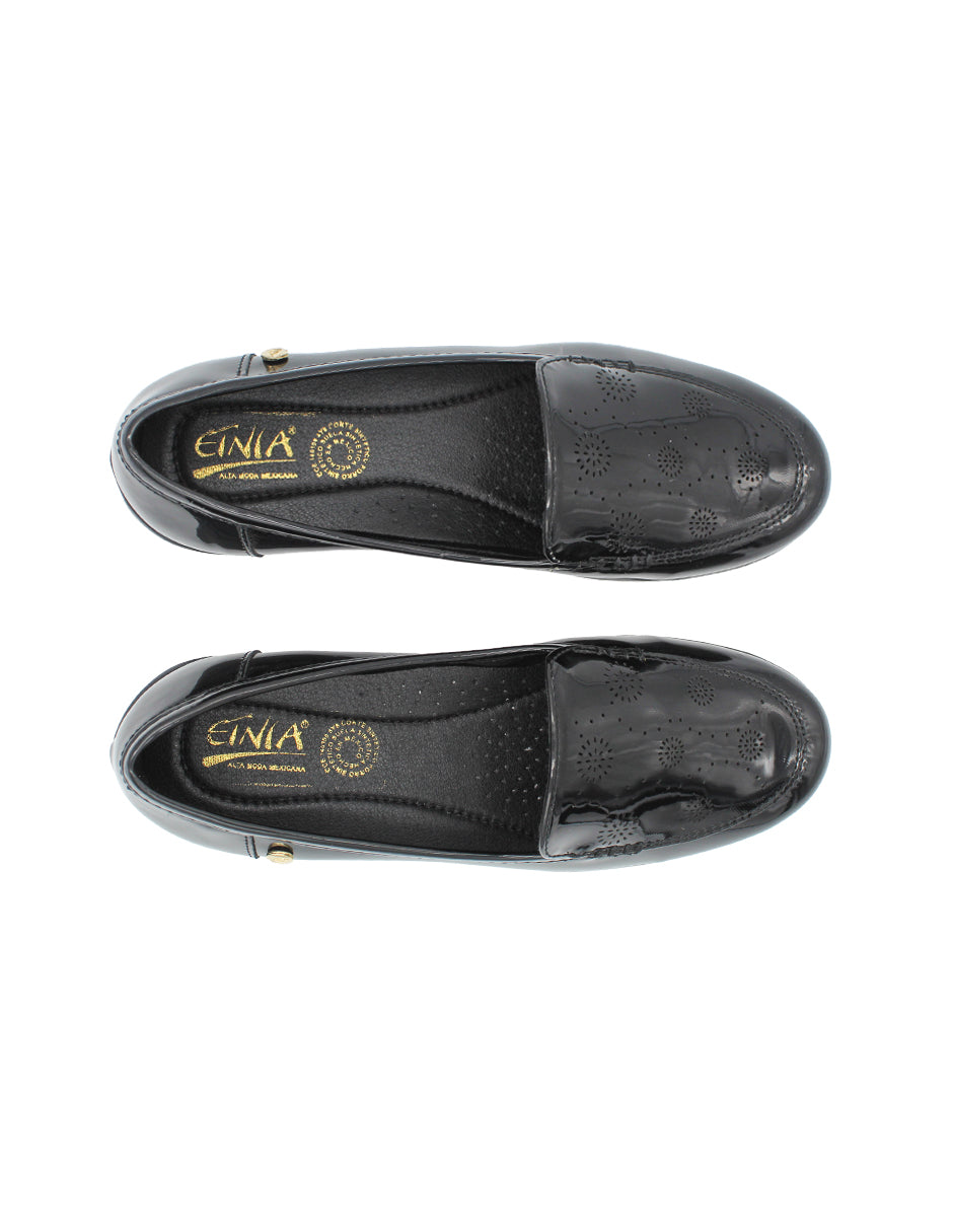 Mocasines Color Negro Para Mujer De ETNIA