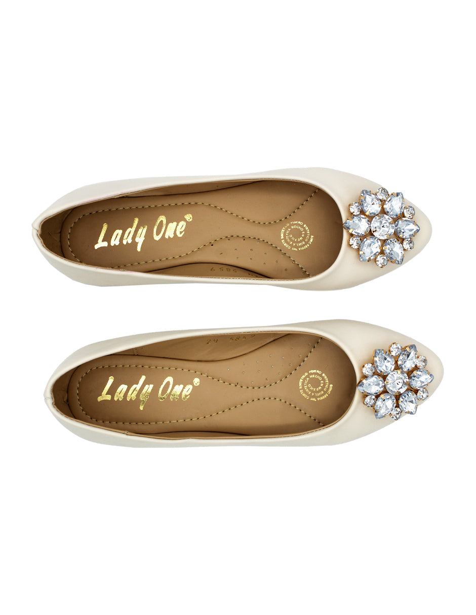 Flats puntales Color Late Para Mujer De LADY ONE