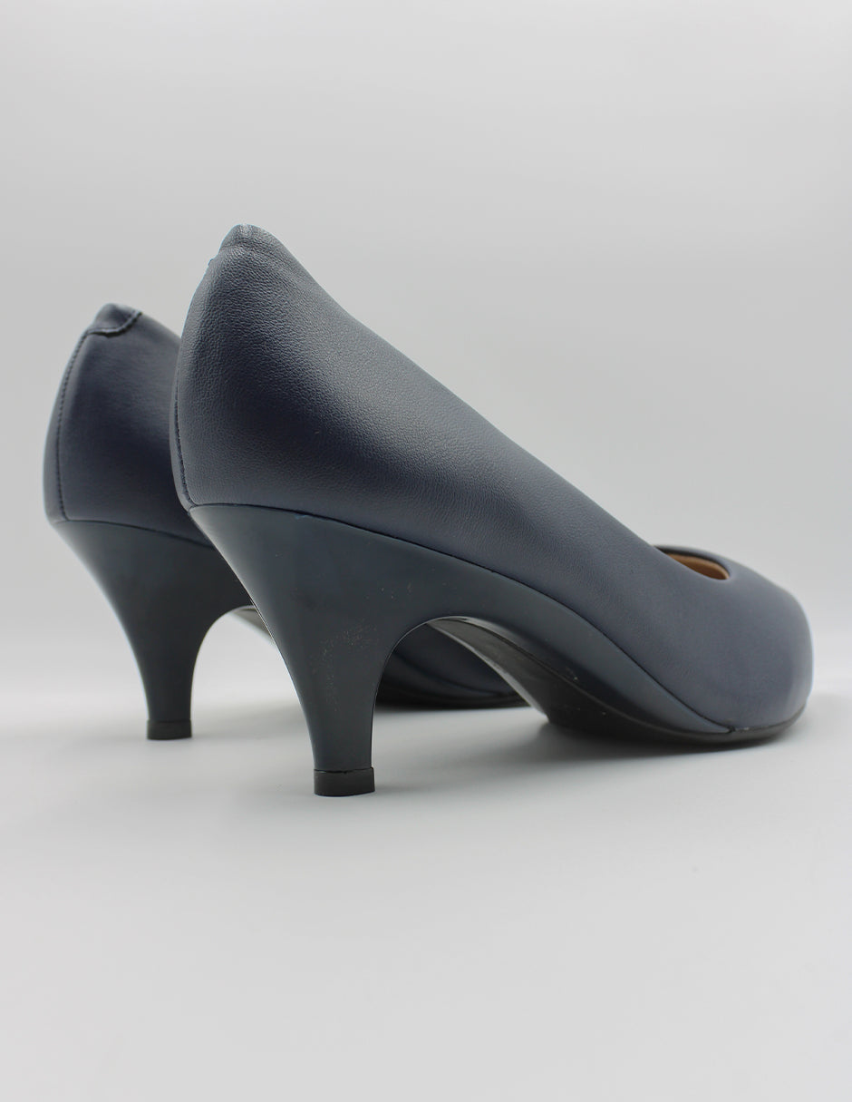 Zapatillas en Piel vegana – Azul Talla 26