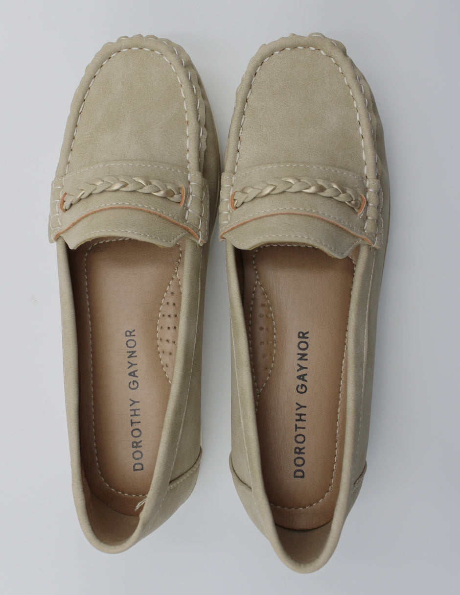 Mocasines en Piel vegana – Café