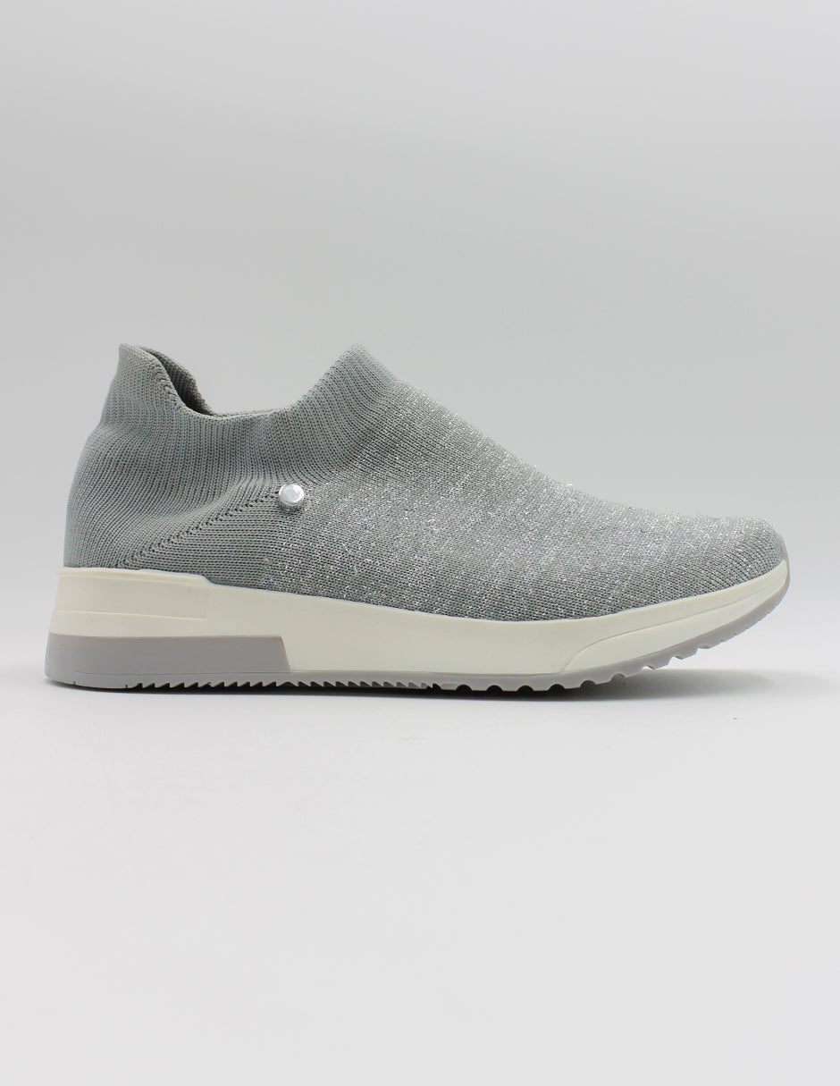 Tenis tipo deportivo  en Textil – Gris