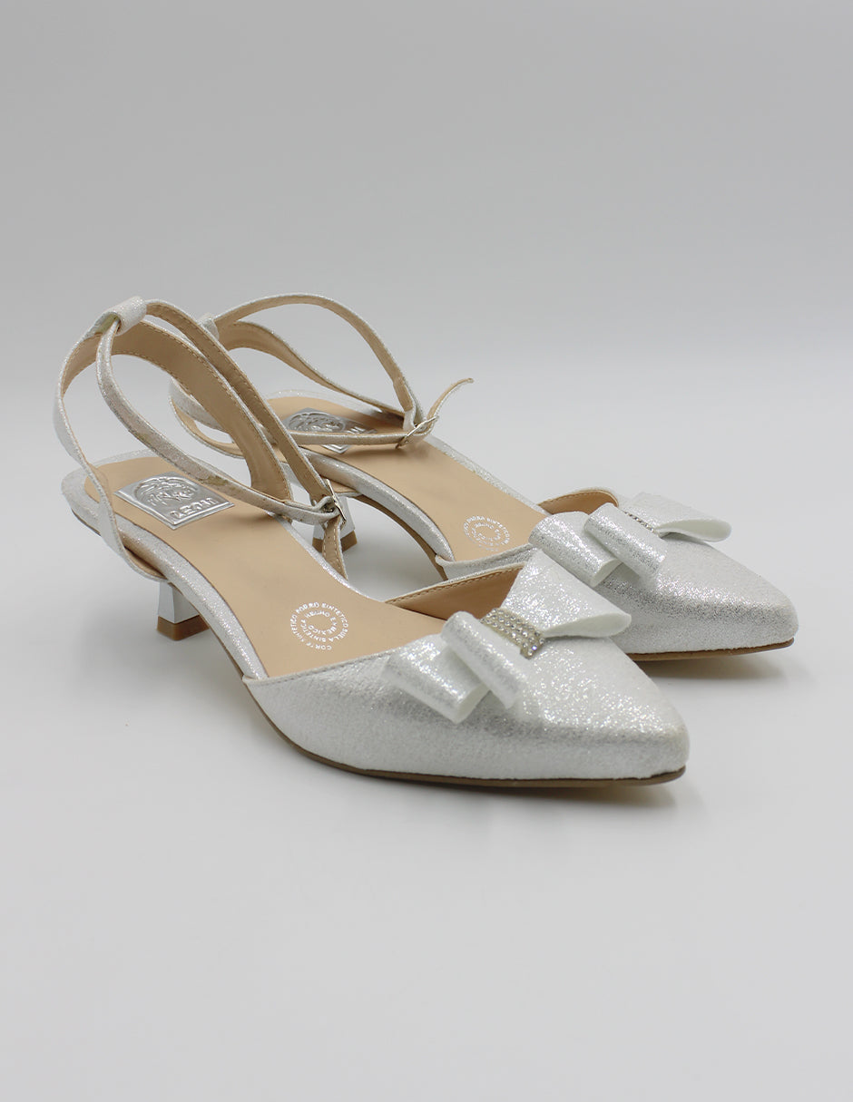 Zapatillas Exterior Textil Color Plata Para Mujer De Zapaterías León