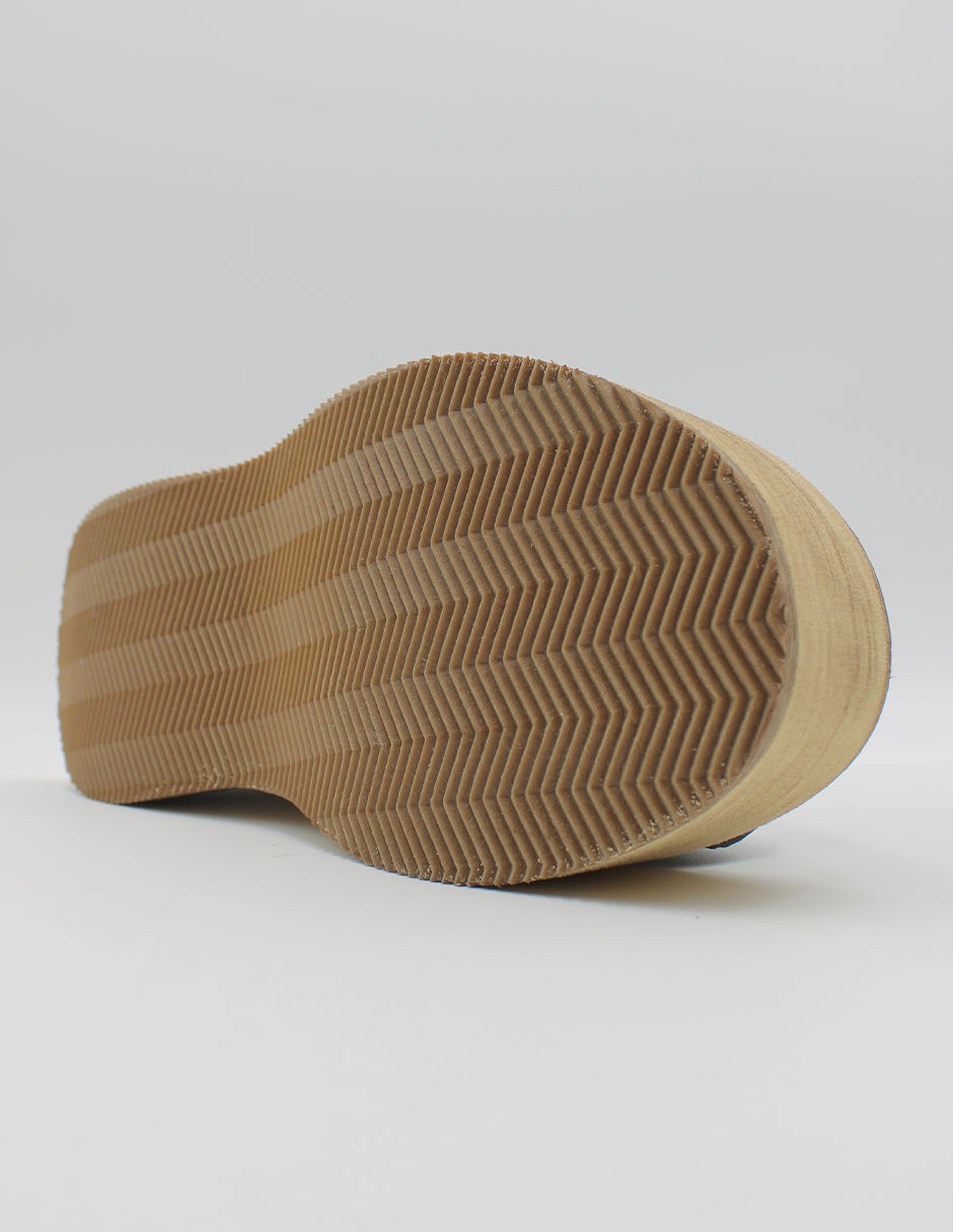 Sandalias con plataforma en Piel vegana – Negro