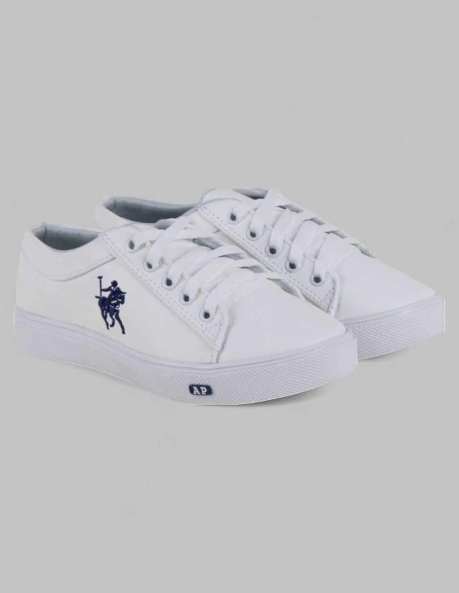 Tenis con cordones Exterior Sintetico Color Blanco Para Mujer De American Polo