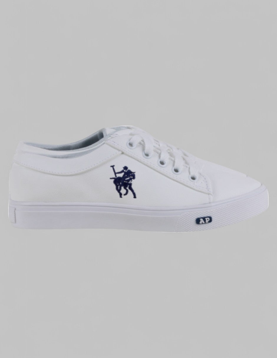Tenis con cordones en Sintetico – Blanco