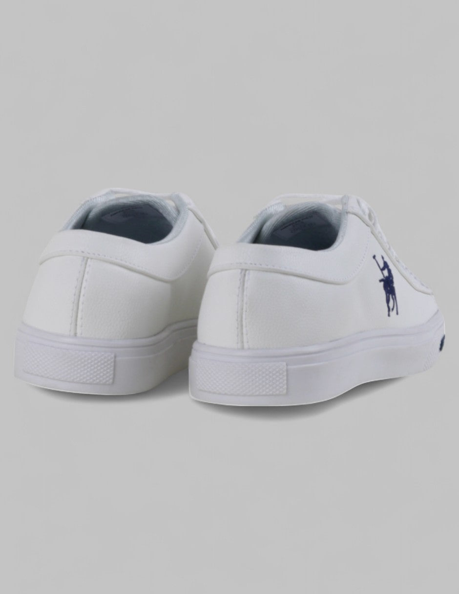Tenis con cordones en Sintetico – Blanco