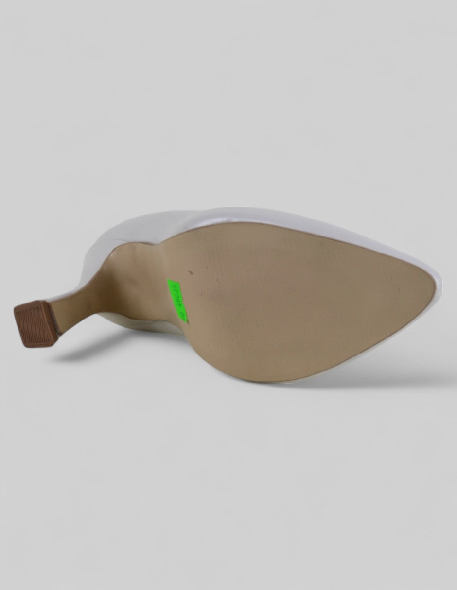 Zapatillas en Piel vegana  – Blanco talla 25