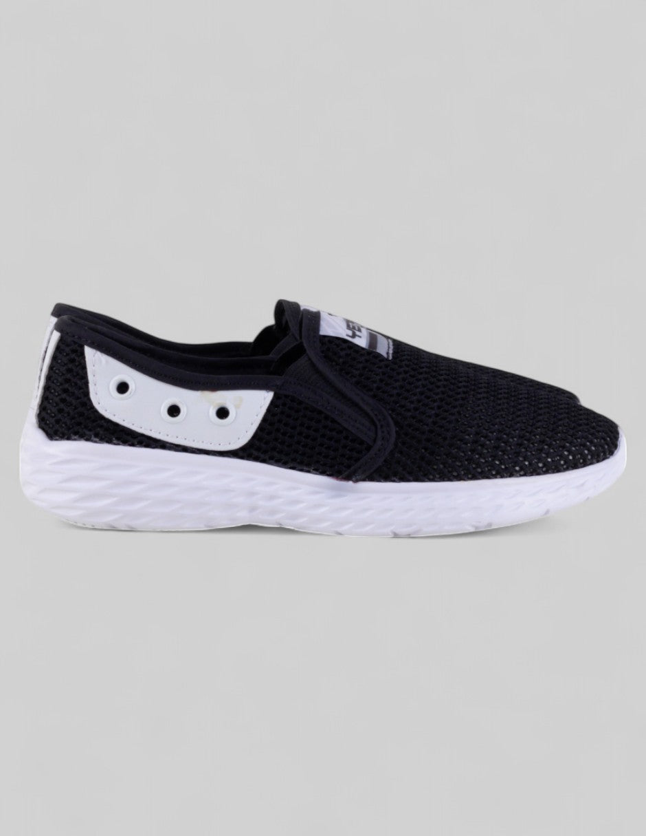 Tenis sin cordones en Textil – Negro
