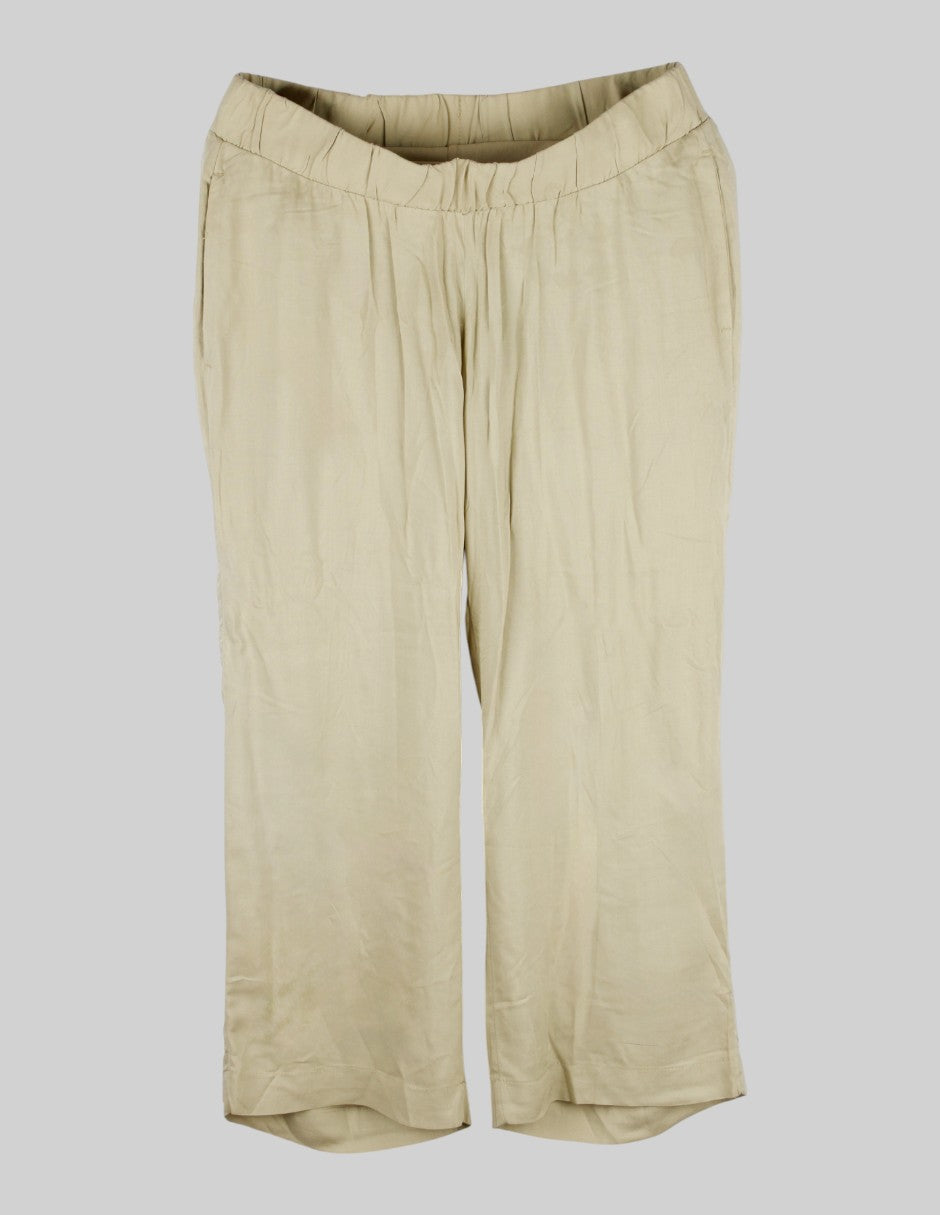Pantalón Exterior Algodón Color Verde Para Mujer De h&m