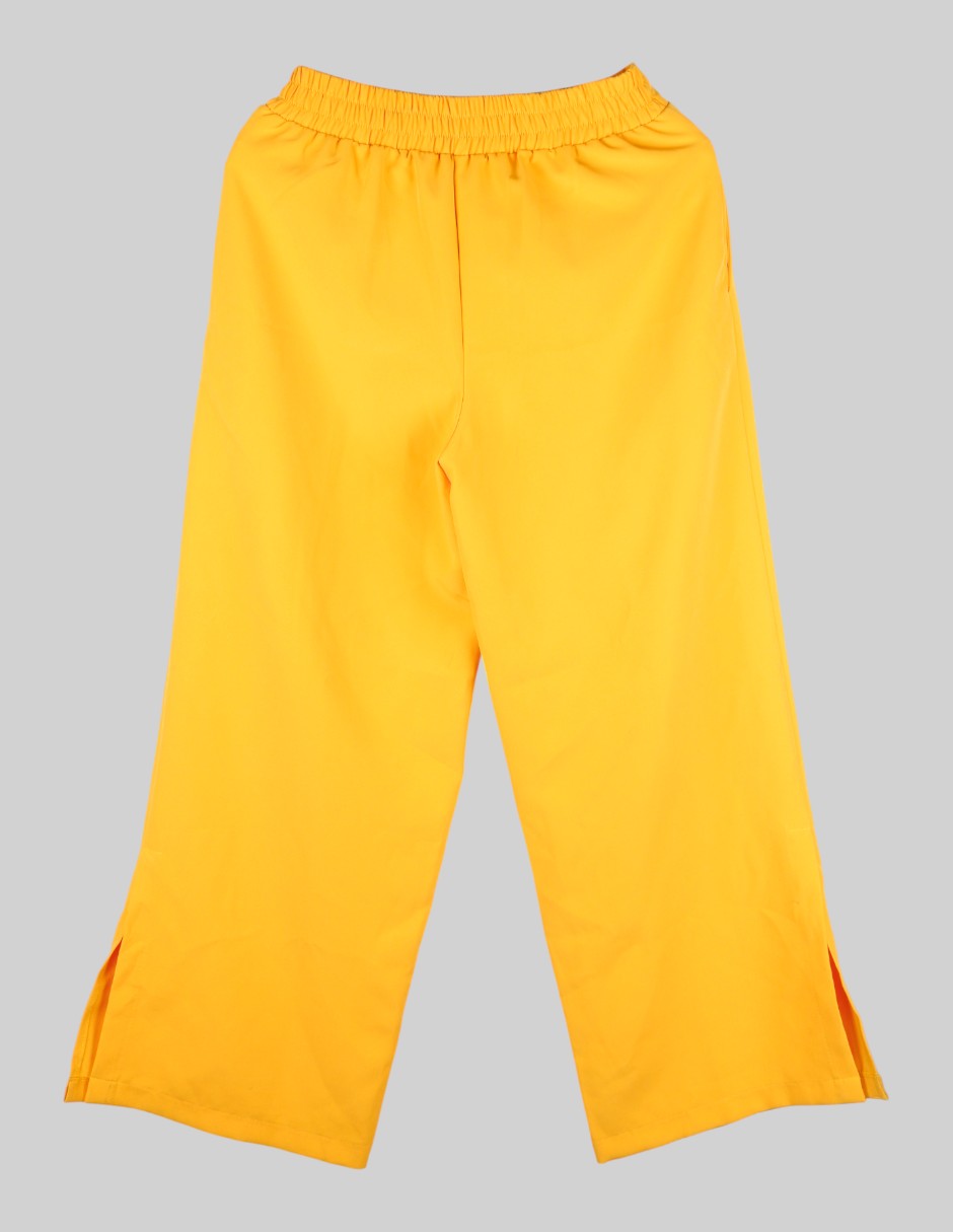 Pantalón en Poliéster  – Amarillo Talla 30