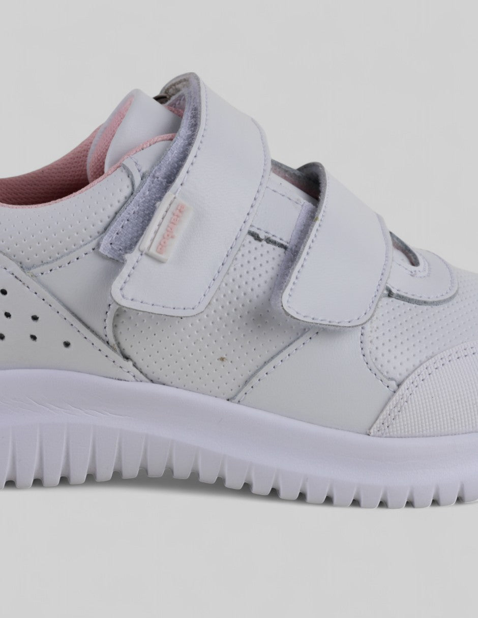 Tenis tipo deportivo en Piel – Blanco