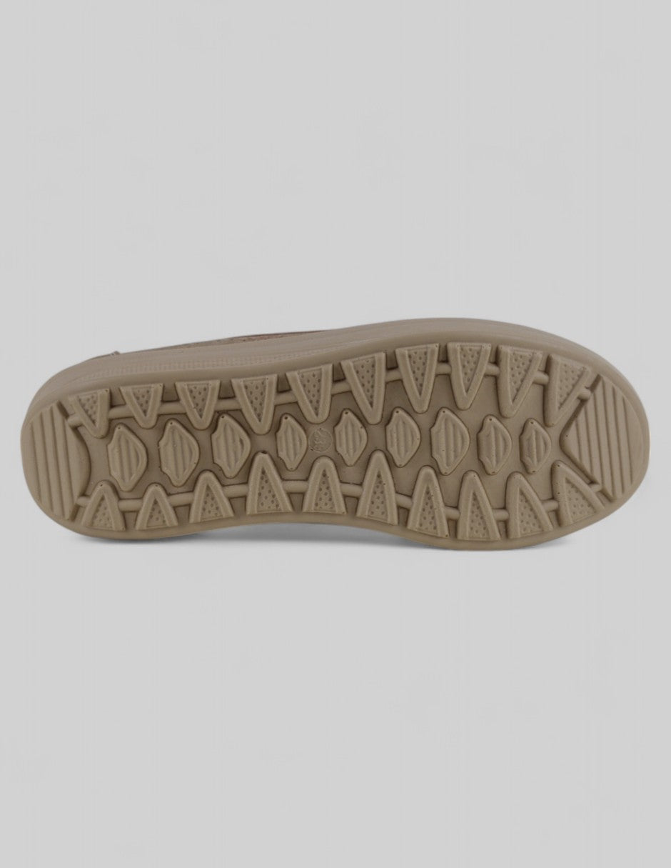 Mocasines en Piel vegana  – Café