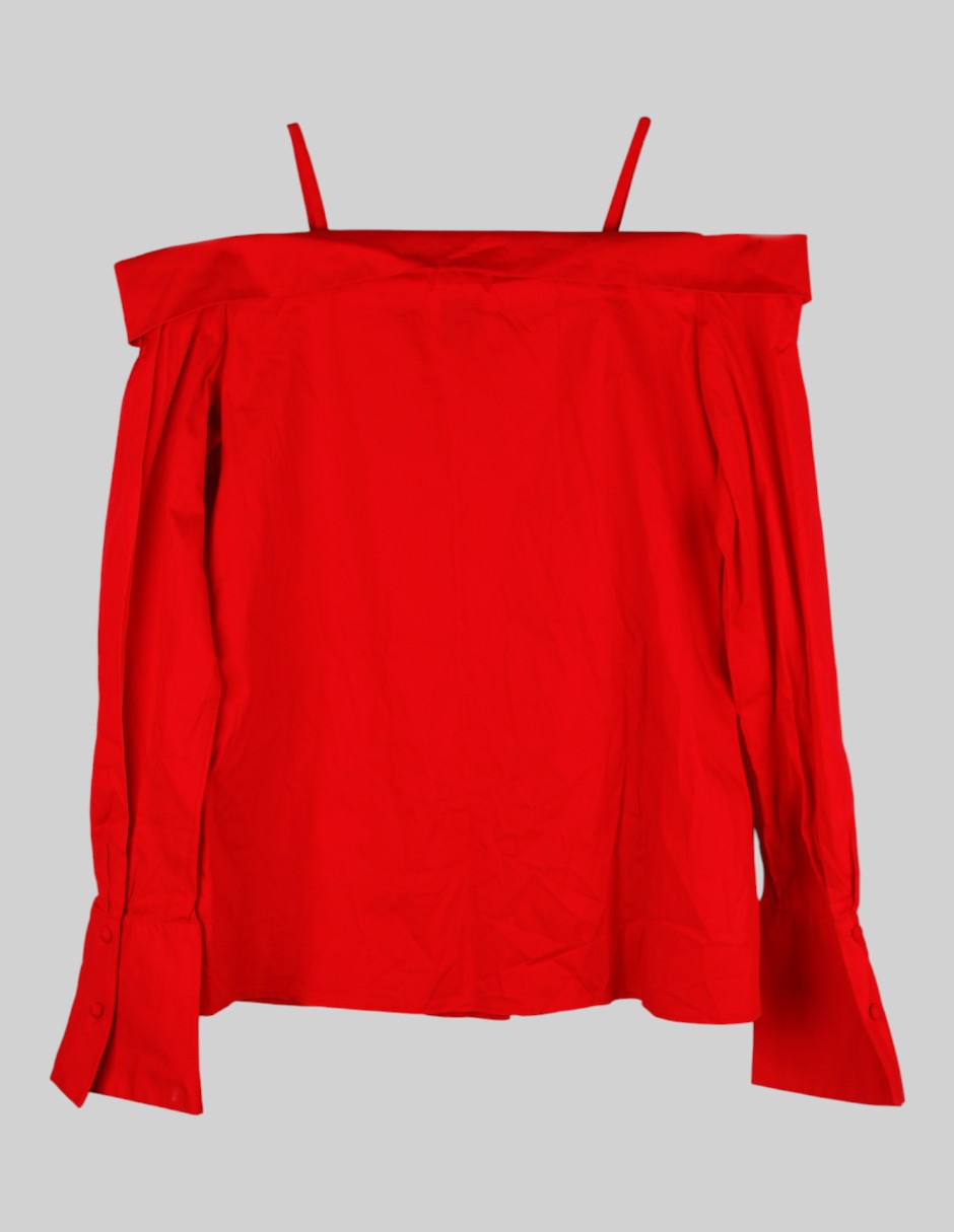 Blusa en Algodón – Rojo Talla EG