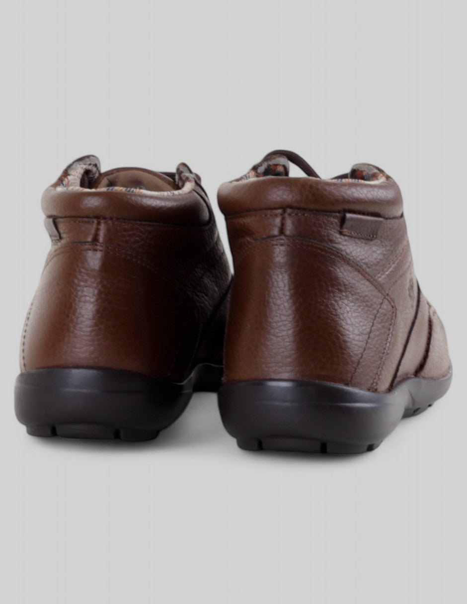 Zapatos de confort en Piel – Café