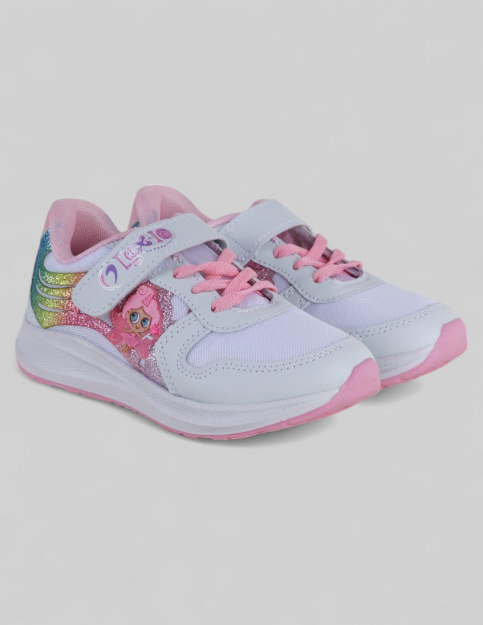 Tenis tipo deportivo Exterior Textil Color Blanco Para Niña  De Luxio