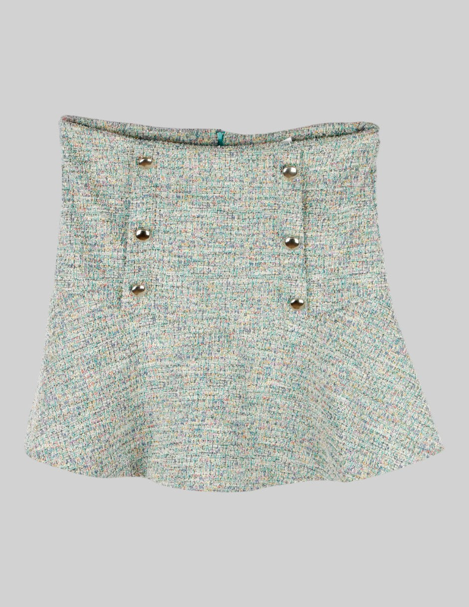Falda Exterior Poliéster  Color Multicolor Para Mujer De santory