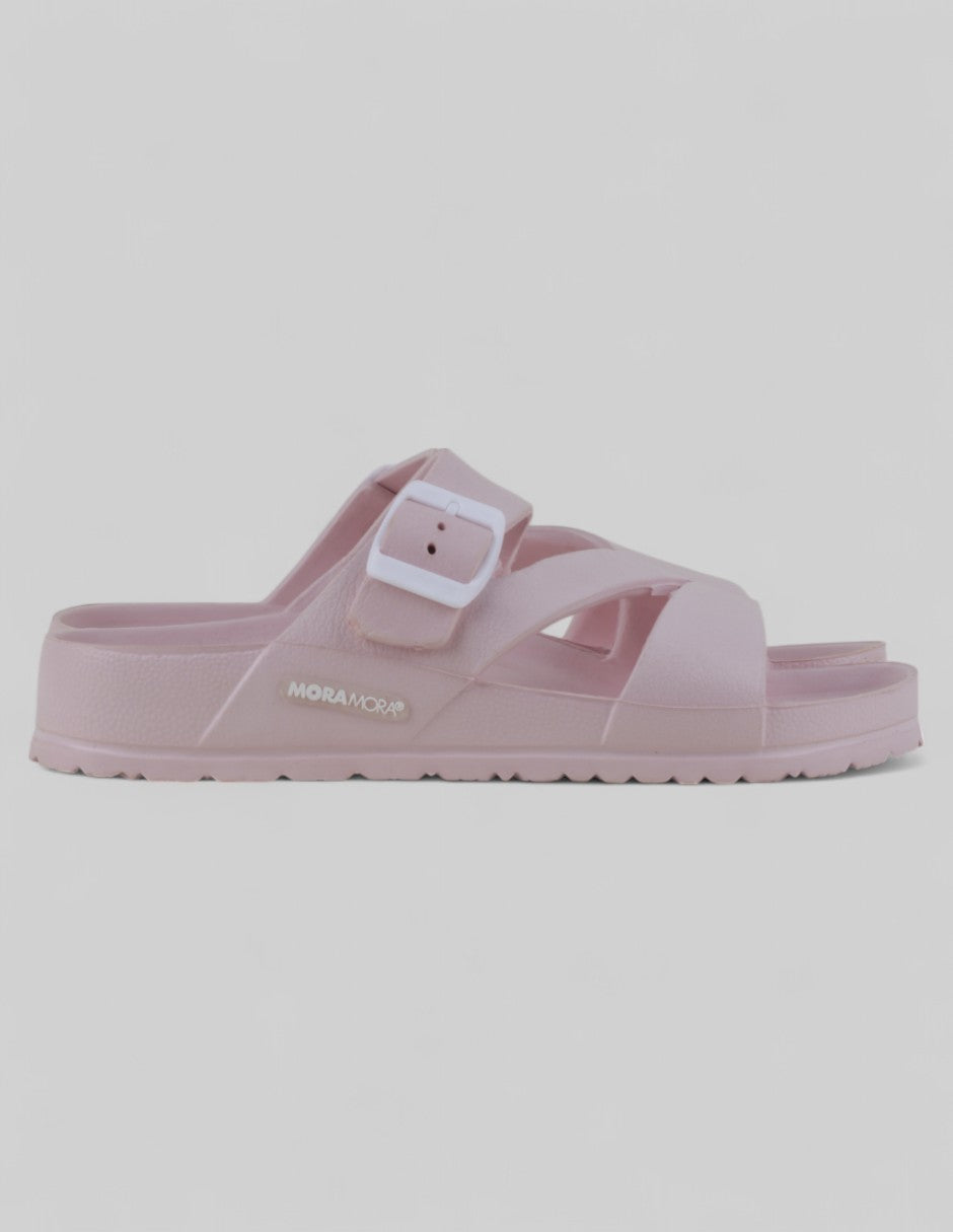Sandalias de piso en Sintético – Rosa