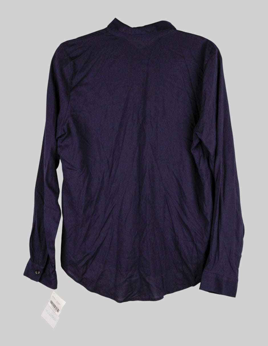 Blusa en  Semisintético – Azul Talla EG