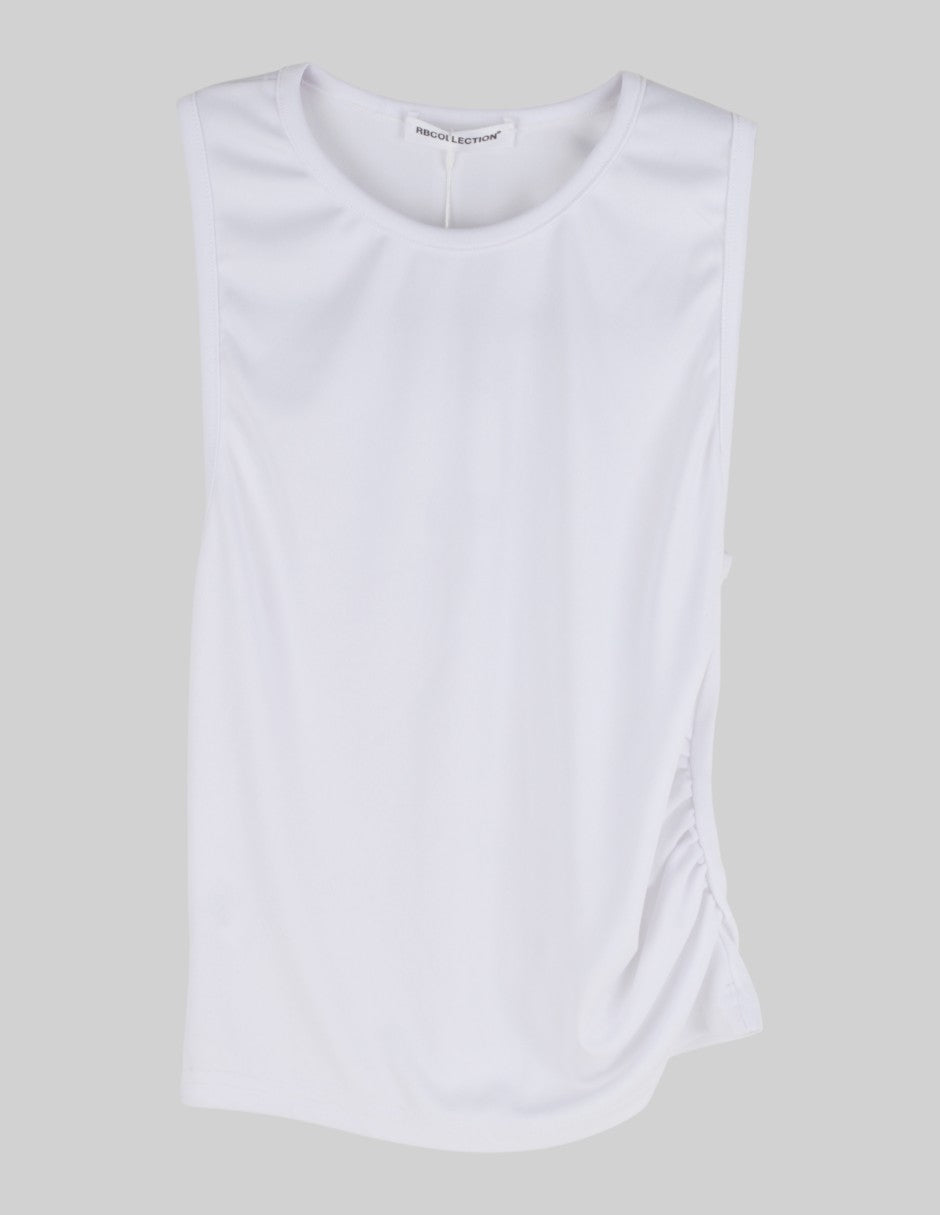 Blusa Exterior Poliéster  Color Blanco Para Mujer De clp