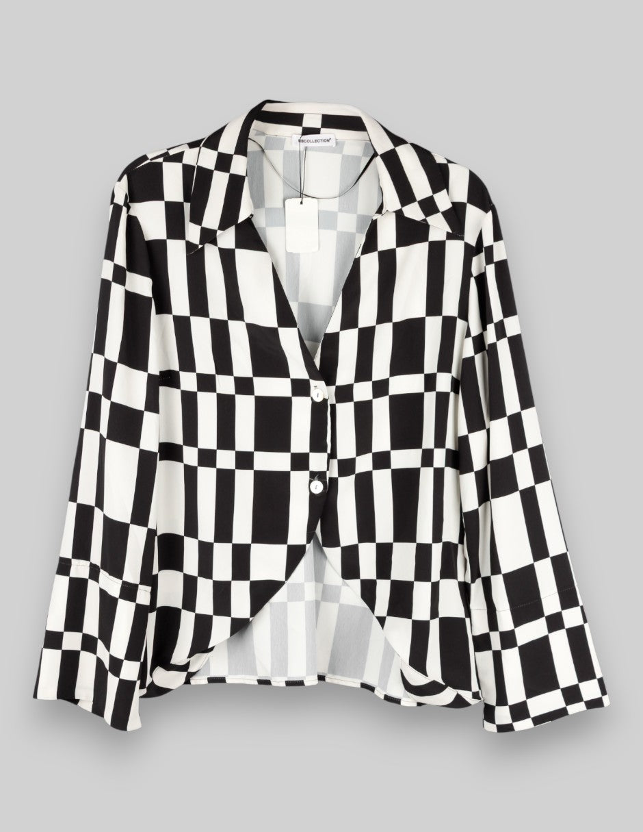 Blusa Exterior Poliéster  Color Negro Para Mujer De rbbasics