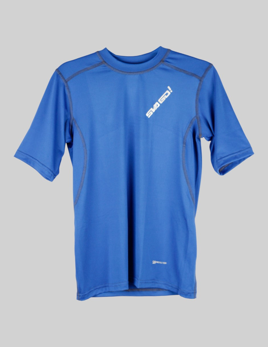 Playera acuatica Exterior Poliéster  Color Azul Para Hombre De svago