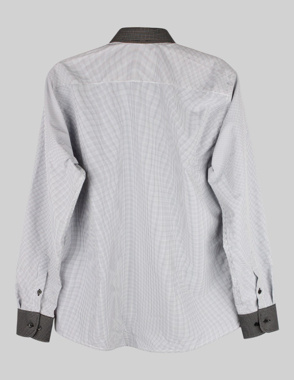 Camisa en Poliéster  – Gris Talla M