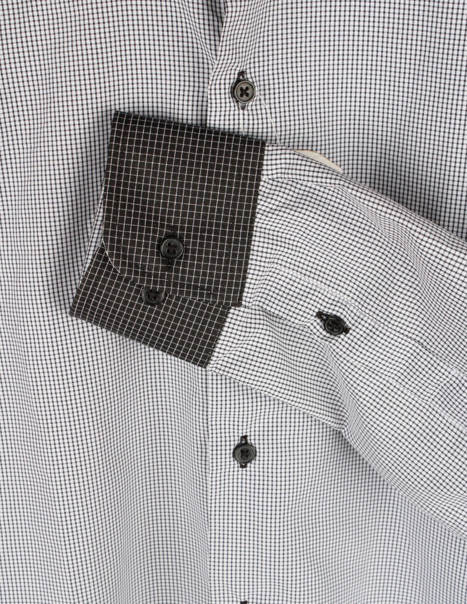 Camisa en Poliéster  – Gris Talla M
