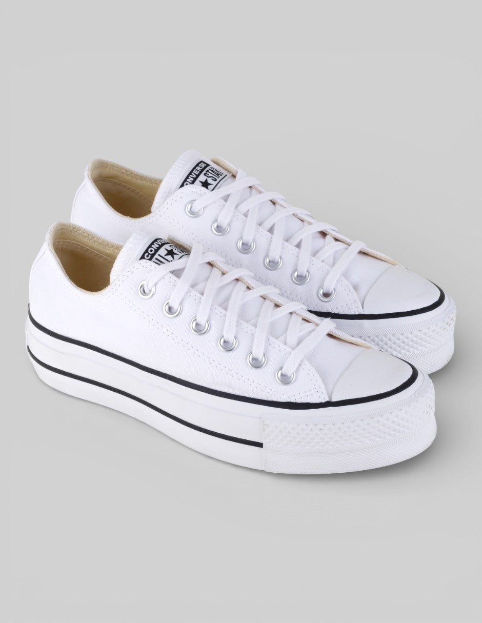 Tenis con cordones Exterior Textil Color Blanco Para Mujer De Converse