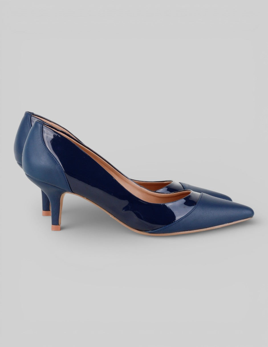 Zapatillas  en Charol – Azul talla 24.5