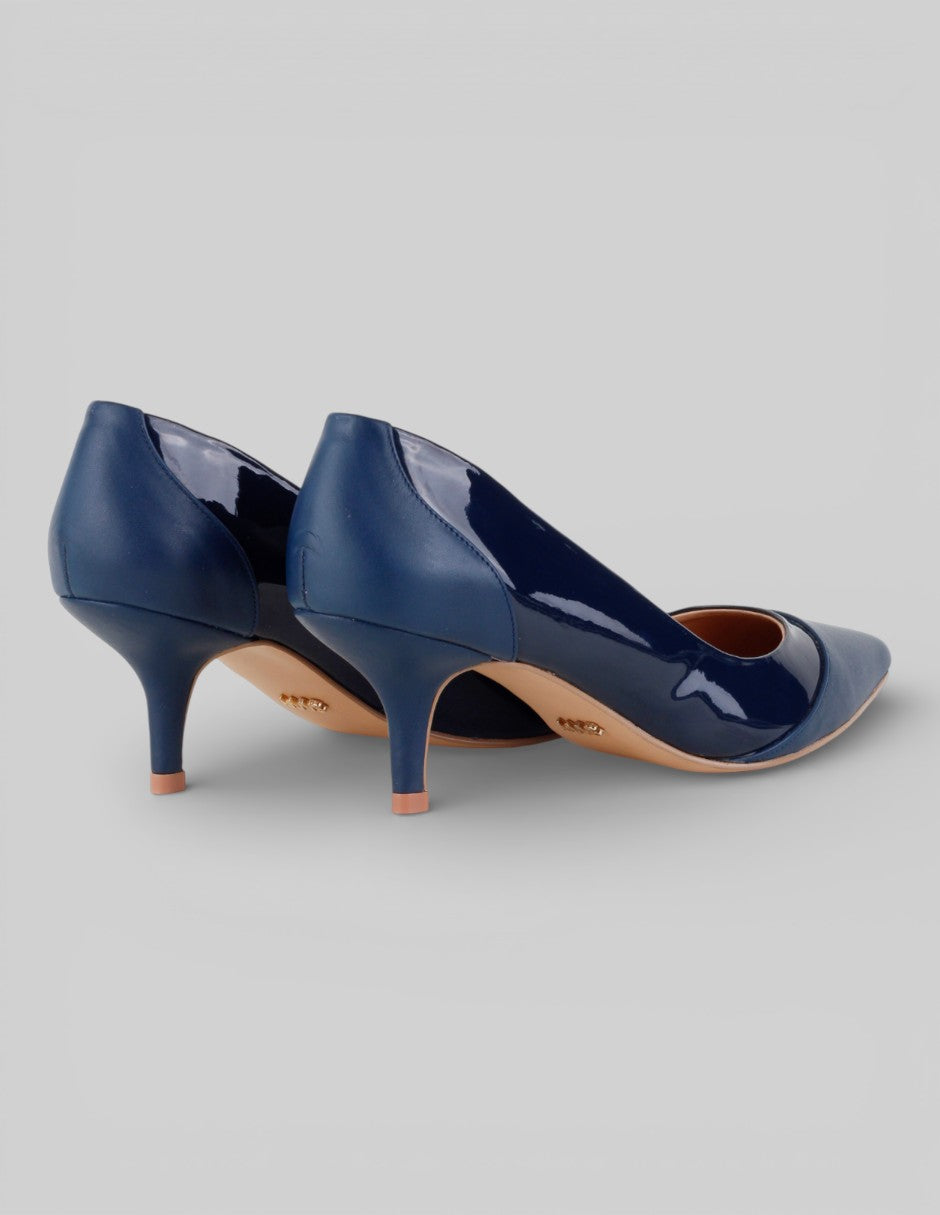 Zapatillas  en Charol – Azul talla 24.5