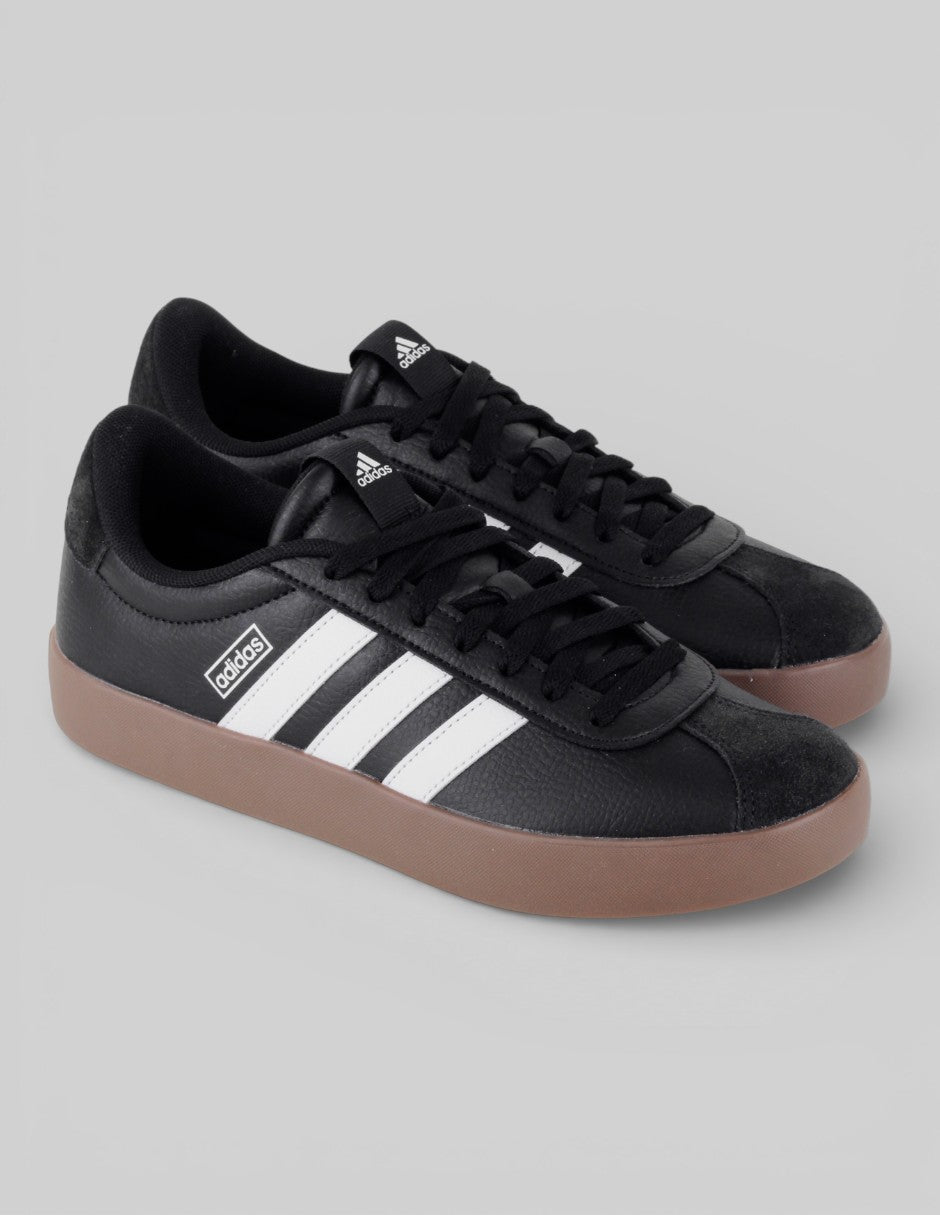 Tenis con cordones Exterior Piel vegana Color Negro Para Hombre De Adidas