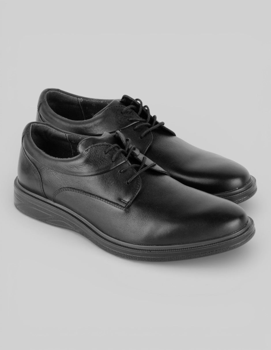Zapatos de confort Exterior Piel Color Negro Para Hombre De Flexi