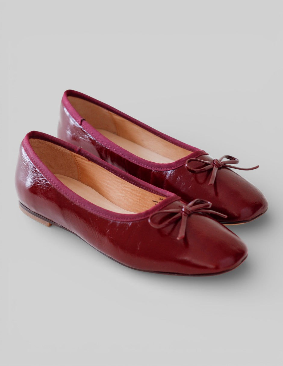 Flats clásicas Exterior Piel Color Rojo Para Mujer De HAMILTON