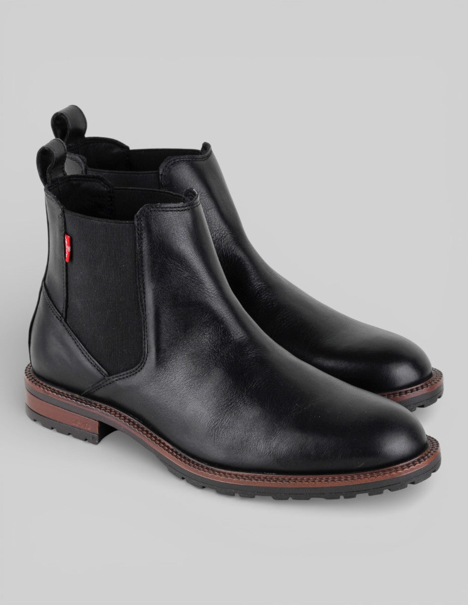 Botas casuales Exterior Piel Color Negro Para Hombre De levis