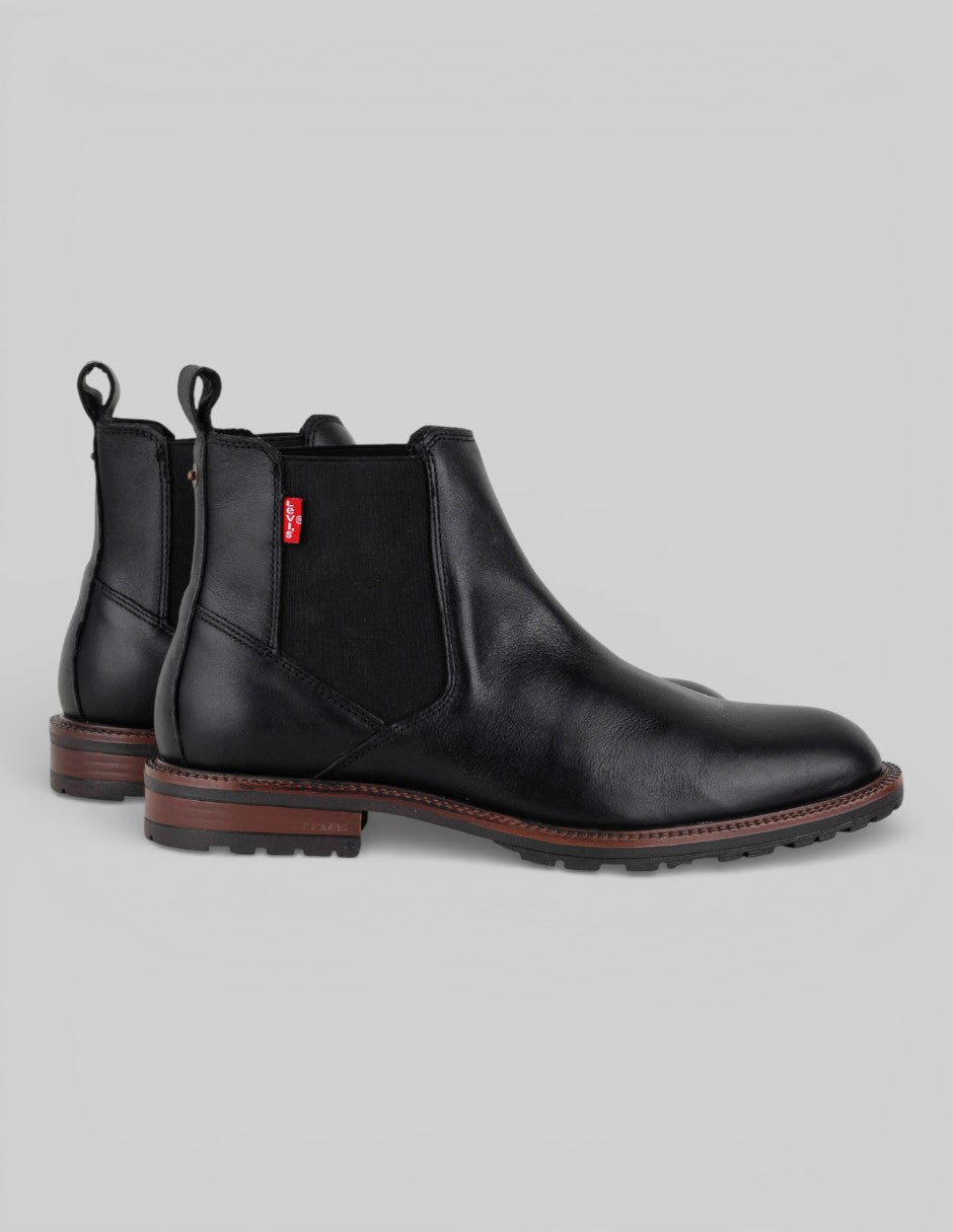 Botas casuales  en Piel – Negro talla 26