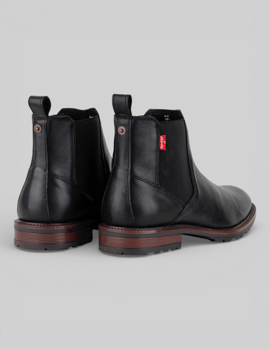 Botas casuales  en Piel – Negro talla 26