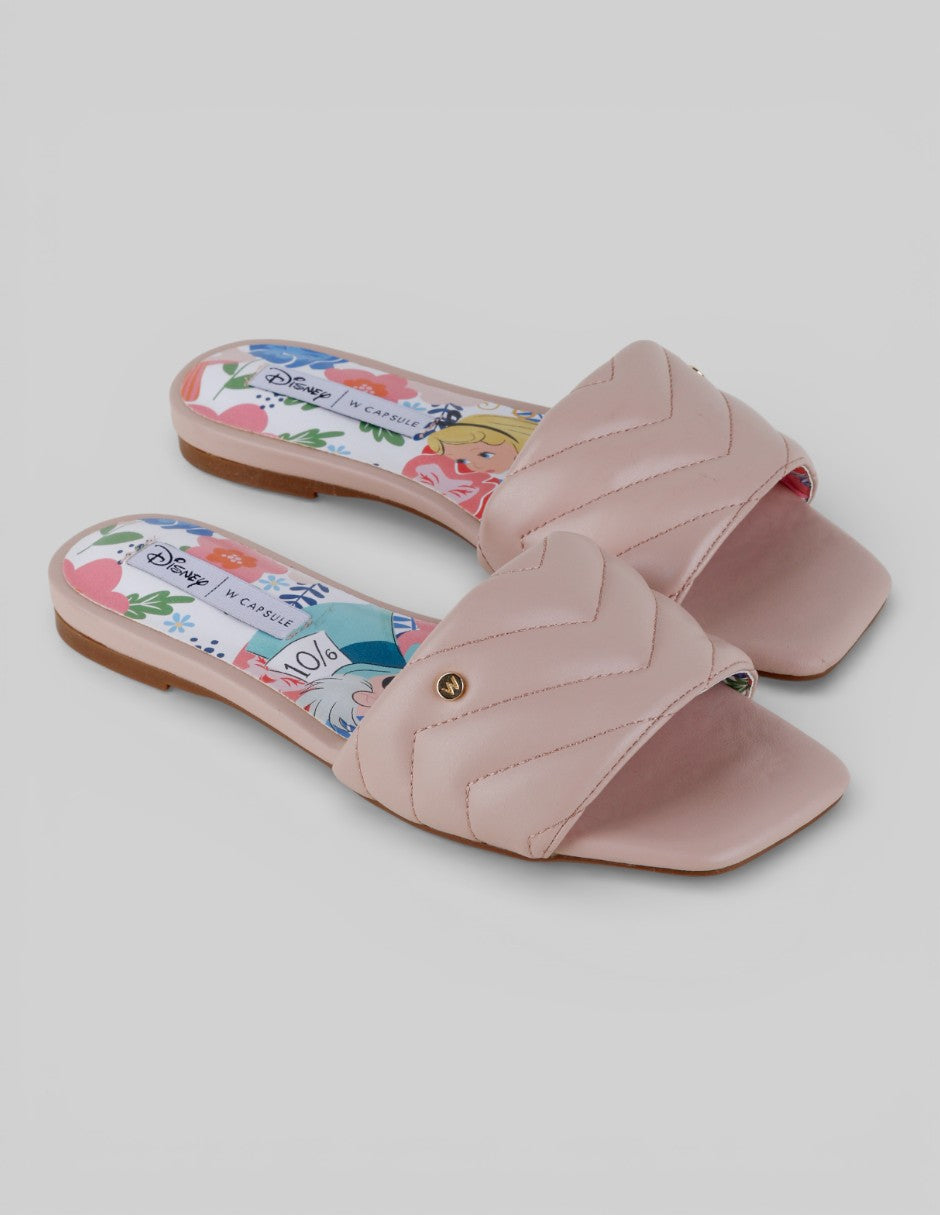 Sandalias de piso Exterior Sintético Color Rosa Para Mujer De disney