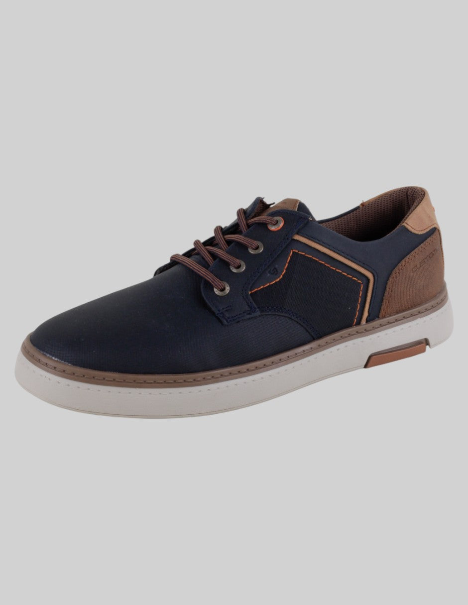 Zapatos de confort Exterior Piel vegana Color Azul Para Hombre De Genérica