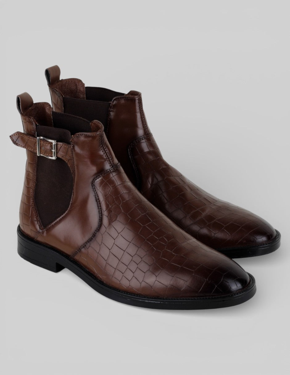 Botas casuales Exterior Piel Color Café Para Hombre De rbcollection