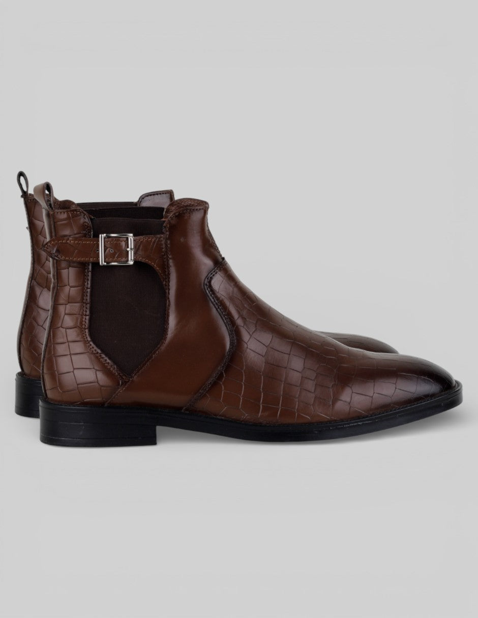 Botas casuales  en Piel – Café talla 27
