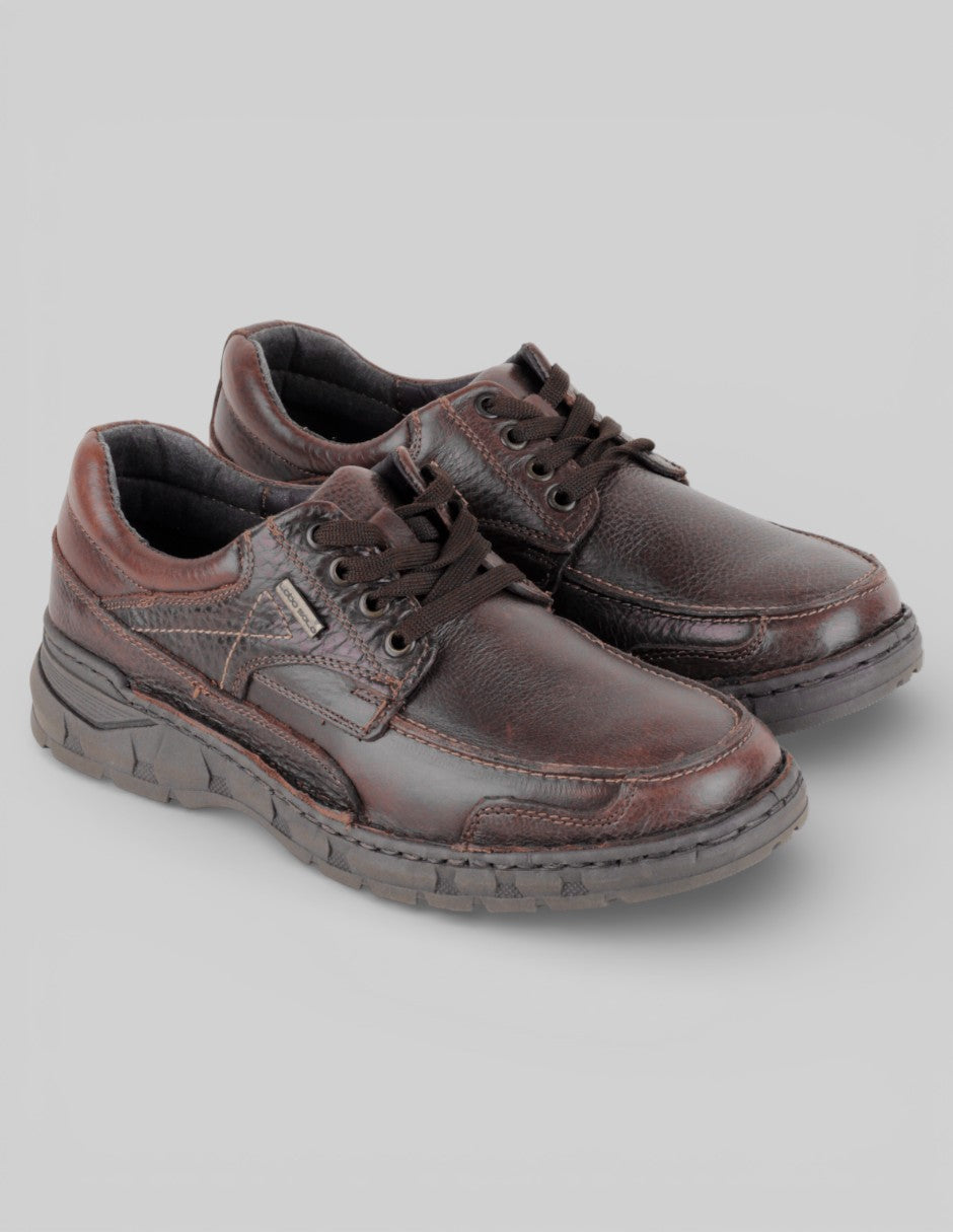 Zapatos de confort Exterior Piel Color Café Para Hombre De Genérica