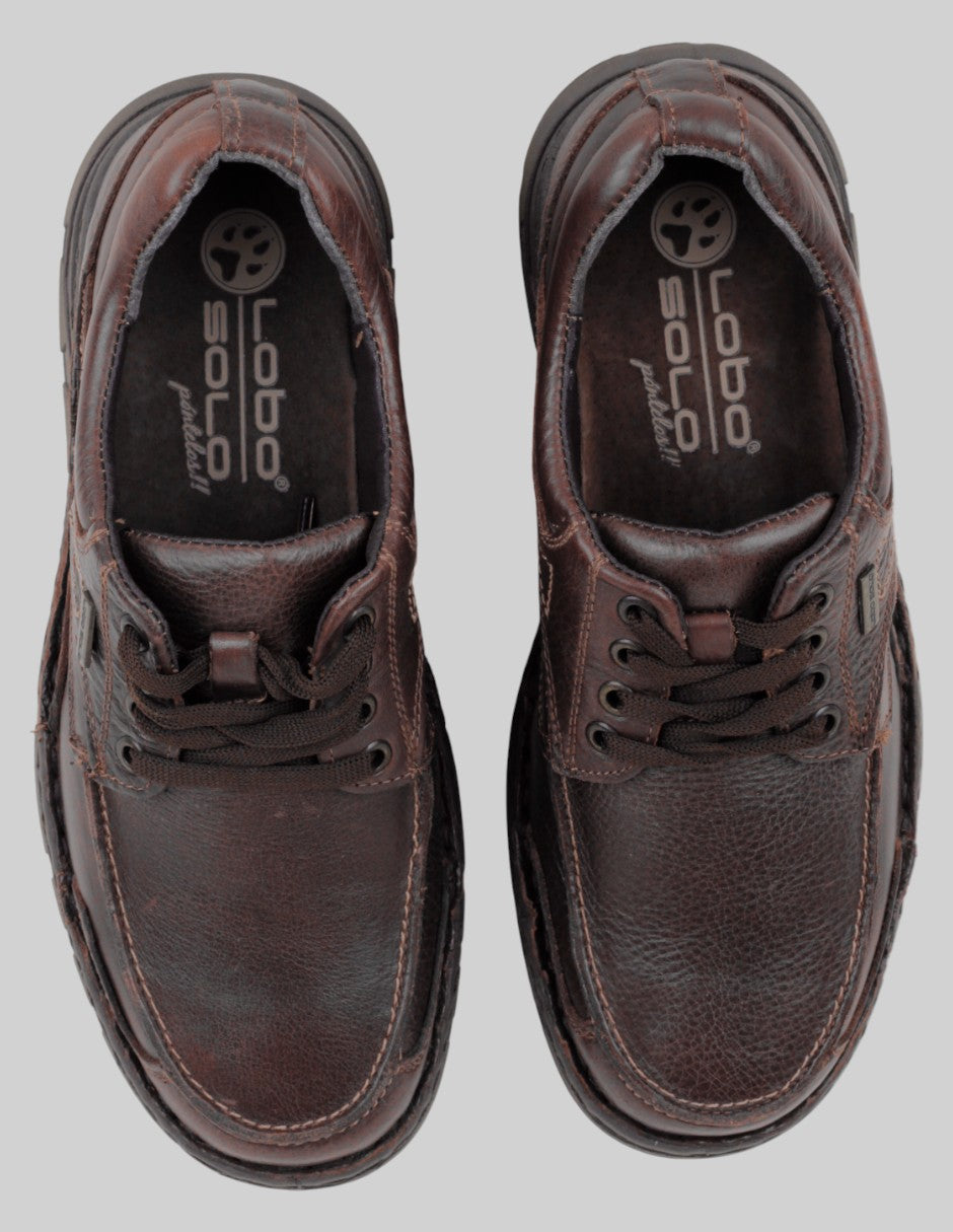 Zapatos de confort  en Piel – Café talla 27