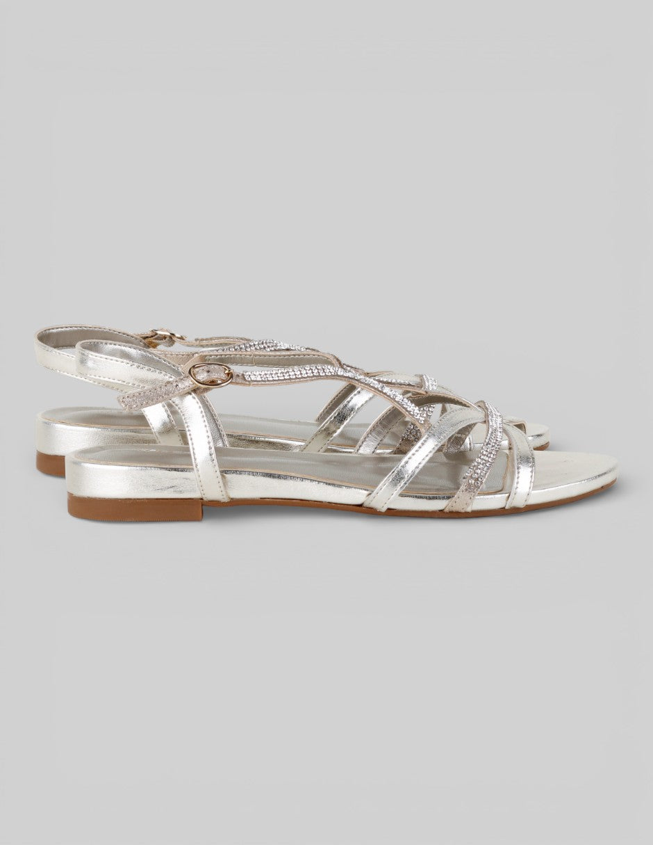 Sandalias de piso  en Sintético – Dorado talla 25