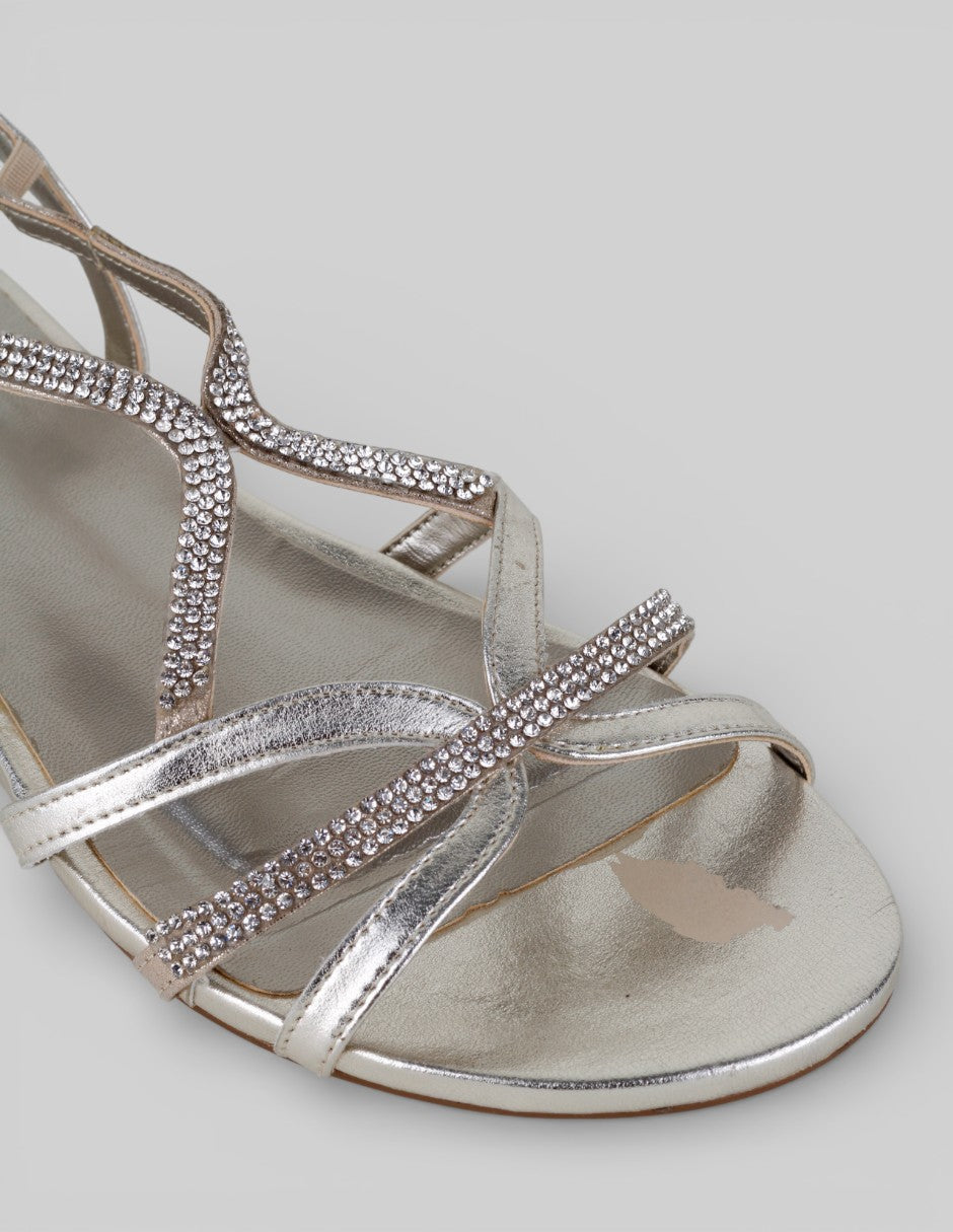 Sandalias de piso  en Sintético – Dorado talla 25