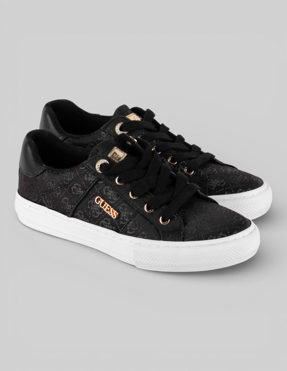 Tenis con cordones Exterior Textil Color Negro Para Mujer De GUESS