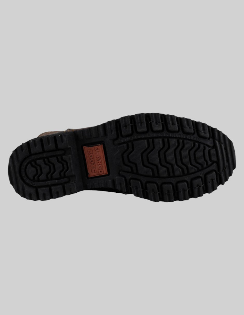 Botas tipo western  en Piel – Café talla 25