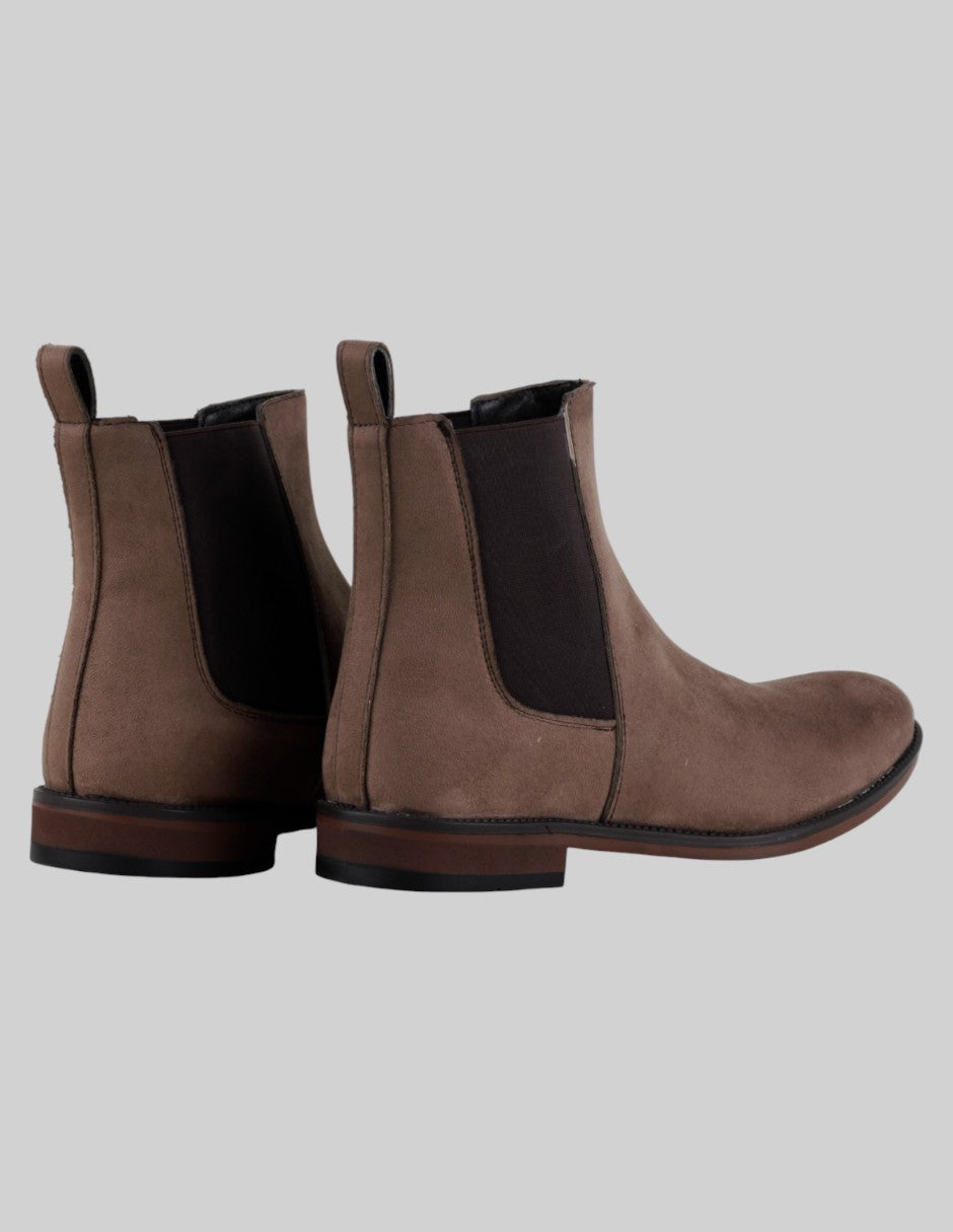 Botas casuales  en Gamuza – Café talla 28.5