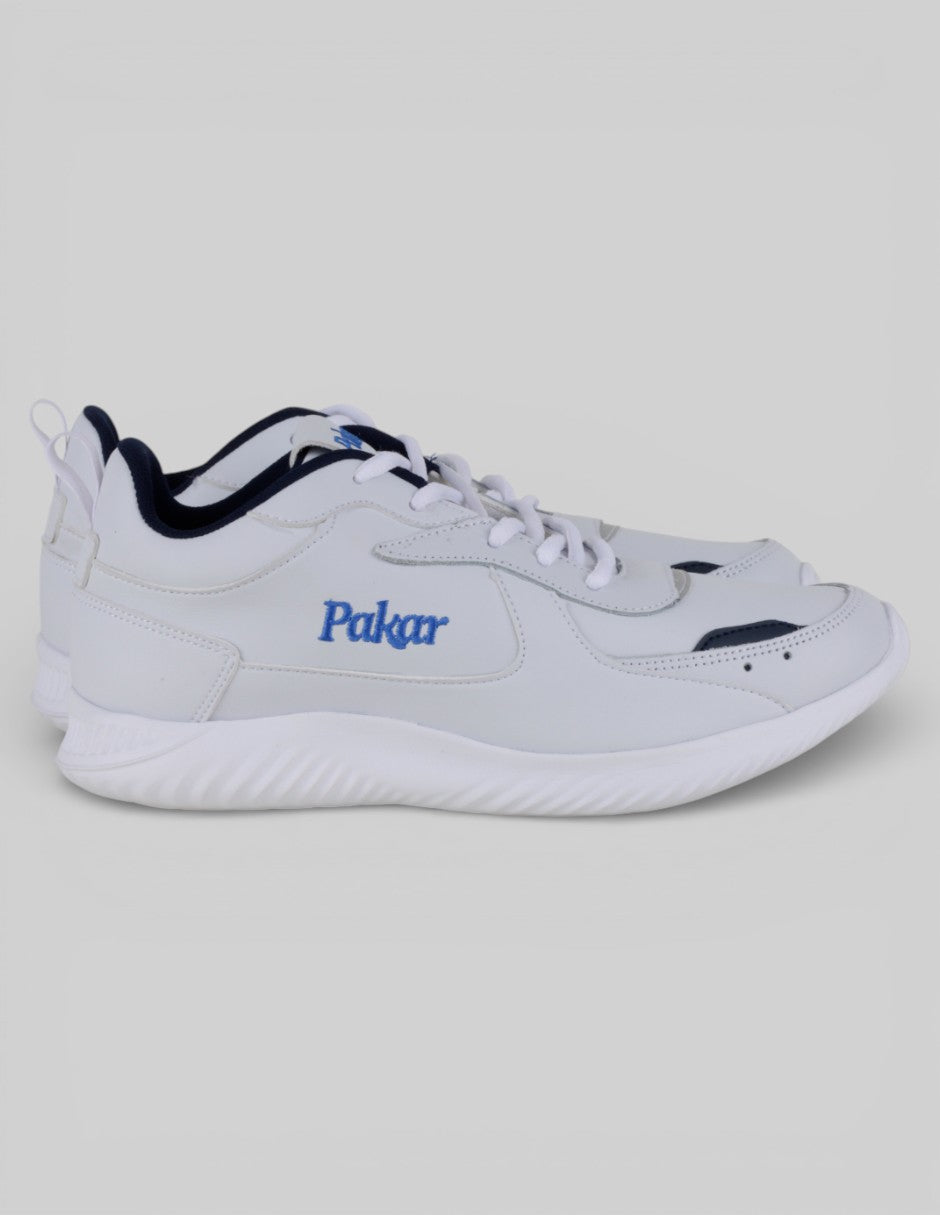 Tenis con cordones   en Piel – Blanco talla 25