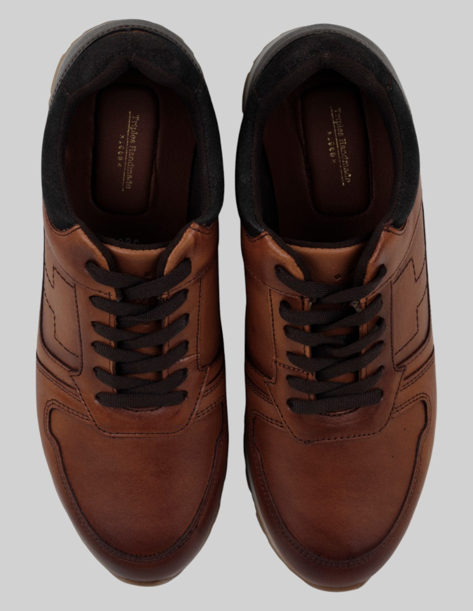 Zapatos de confort  en Piel – Café talla 27