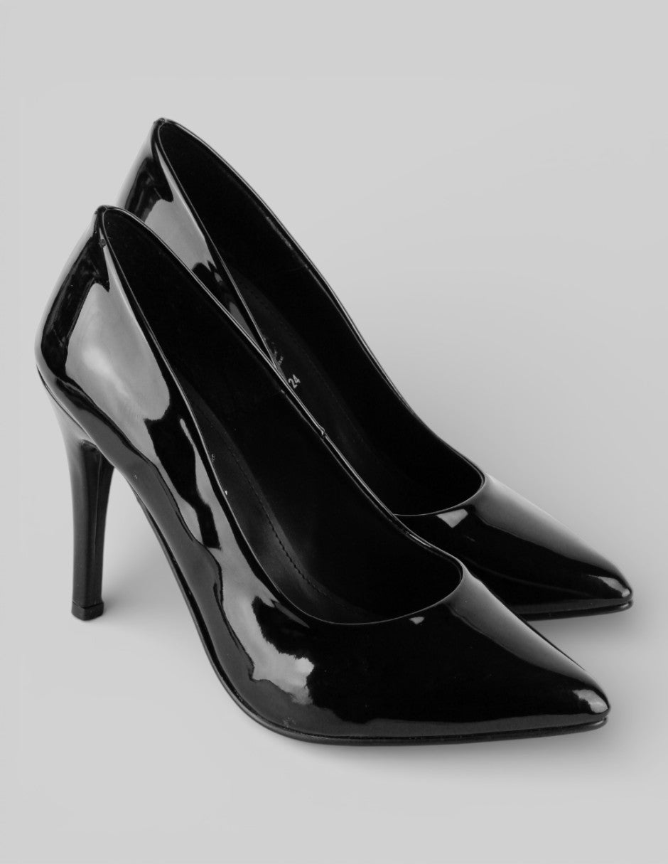 Zapatillas Exterior Charol Color Negro Para Mujer De Bernache